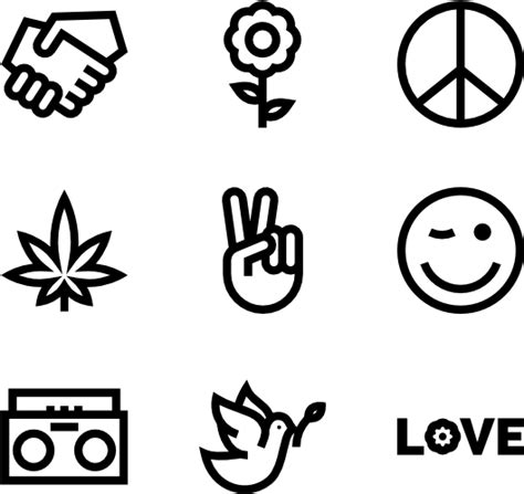 Hippies Hippies Icon Clipart Large Size Png Image Pikpng