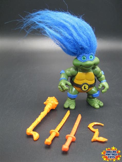 1992 Playmates Toys Teenage Mutant Ninja Turtles Leonardo Troll Loose