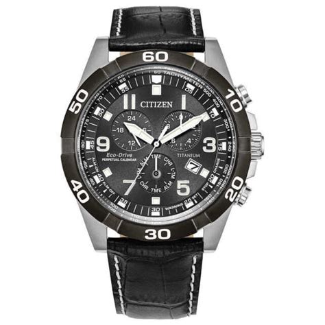 citizen eco drive brycen super titanium chronograph men s watch leather strap for sale online ebay