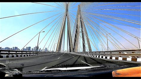 Mumbai Sea Bridge Bandra Worli Sea Link Drive Over Arabian Sea