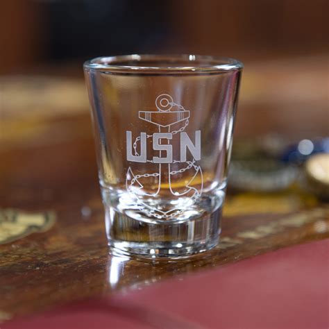 Navy Cpo Scpo Mcpo 1 3 4 Oz Traditional Whiskey Shot Glass Etsy