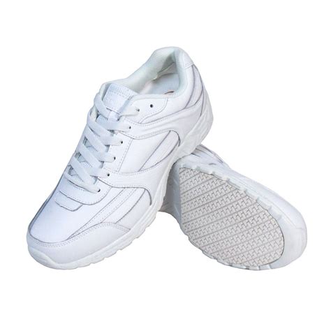 Genuine Grip Women Slip Resistant Work Shoes 1115 White Leather