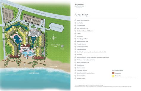 The Westin Nanea Ocean Villas Lahaina Hawaii Resort Map Resort Maps