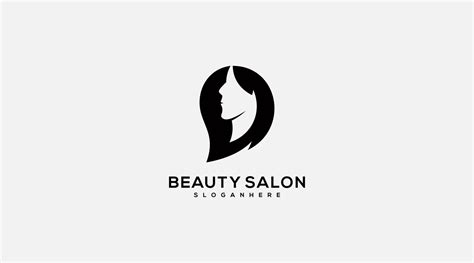 Illustration Of Woman Beauty Salon Logo Design Vector Template 13744843