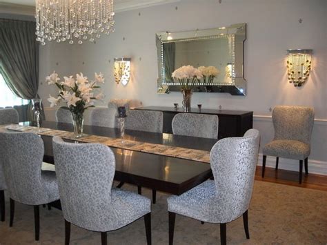 Deluxe Dining Room Furniture With Crystal Chandelier Gallery