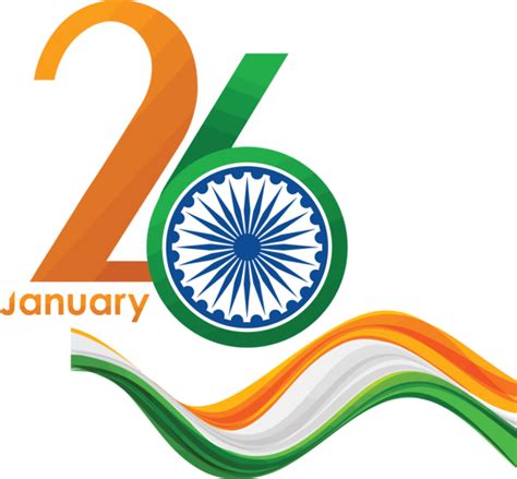 Happy Republic Day India Calligraphy Design Download Png Image