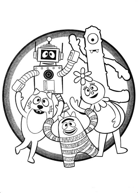 fun coloring pages yo gabba gabba coloring pages