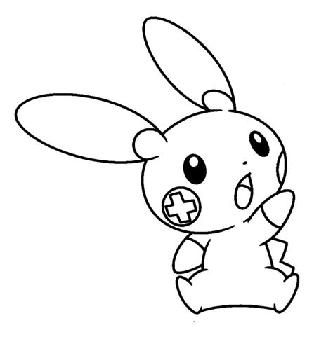 Plusle Coloring Pages At Getcolorings Free Printable Colorings The