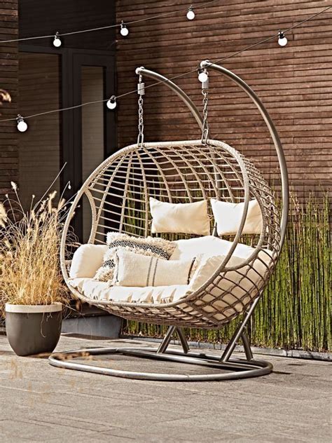 Double Indoor Outdoor Hanging Chair Modern Design 2 In 2020 Hanging