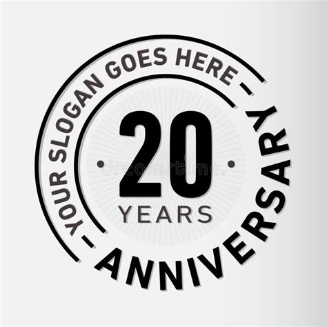 22 Años Del Aniversario De Plantilla Del Diseño Diseño Elegante Del