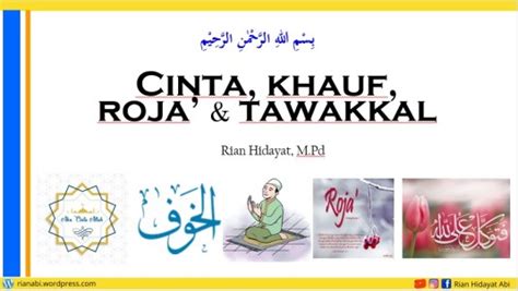 Download Ppt Hakikat Mencintai Allah Swt Khauf Raja Dan Tawakkal