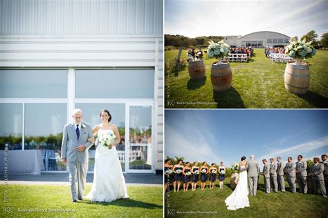 Salt Water Farm Vineyard Wedding Ceremony Connecticut Wedding