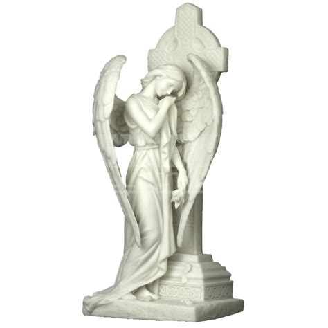 Statue Figurine Weeping Angel Sculpture Incense Burner Png Download
