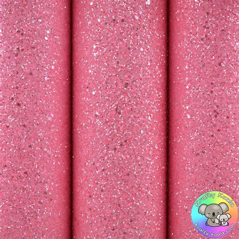 Crystal Hot Pink Chunky Glitter Fabric Krafty Koala