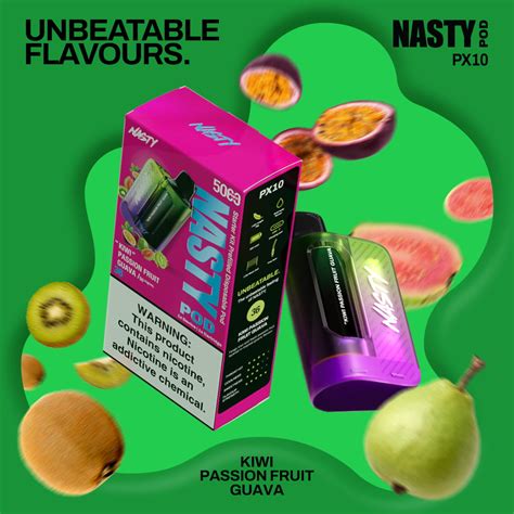Nasty Pod Starter Kit Kiwi Passion Fruit Guava Mg Nasty N Cigarette Eletronique Au Maroc