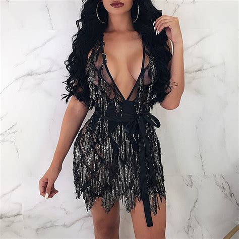2018 european and american new sequin stitching sexy backless dress multicolor strappy short