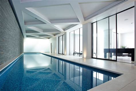 Contemporary Basement Pool In London Guncast Pools And Wellness Luxury