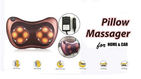 Shiatsu Massage Pillow Massager Home And Car Youtube