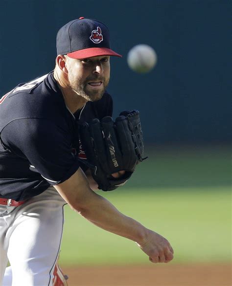 Cleveland Indians Starting Pitcher Corey Kluber Delivers During The