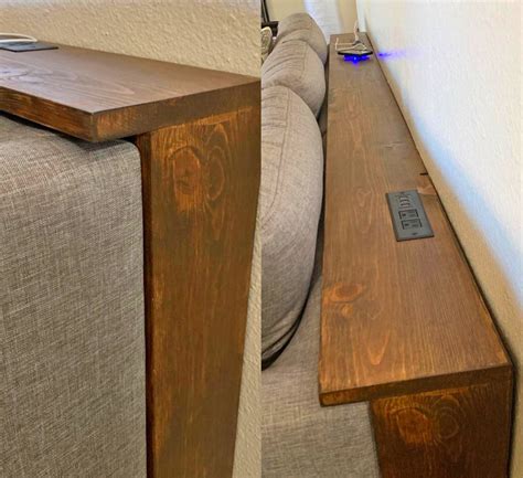 These Behind The Couch Tables With Integrated Outlets Are Becoming A