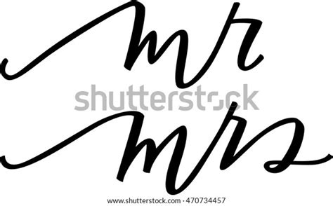 Mr Mrs Stock Vector Royalty Free 470734457 Shutterstock