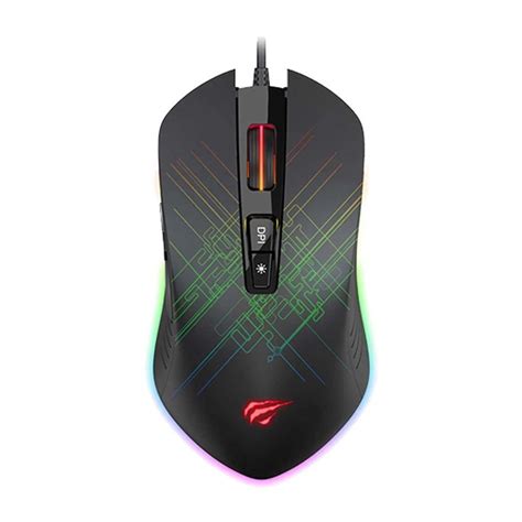 Havit Backlit Gaming Mouse Rgb Programmable Wired Black Hachav134