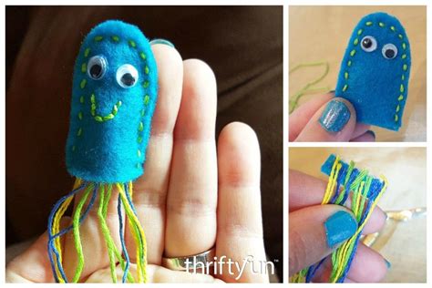 Making A Jellyfish Finger Puppet Felt Puppets Finger Puppets Puppets