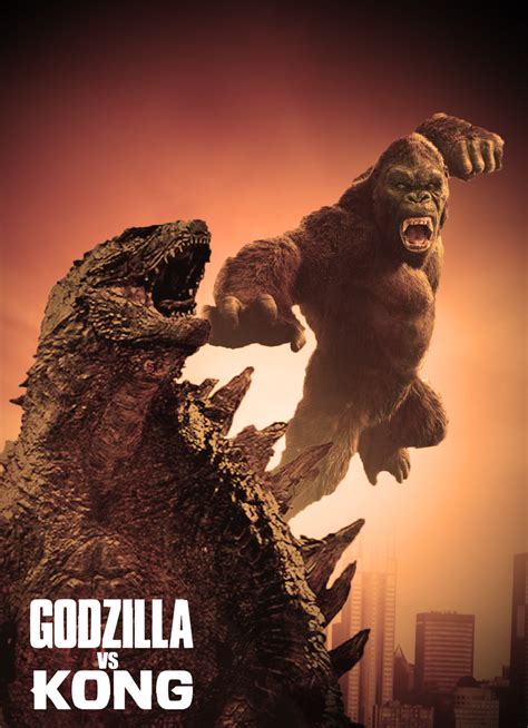 Godzilla vs kong new footage and tv spot. Godzilla Vs Kong Poster (fan Made) by Movies-of-yalli on ...