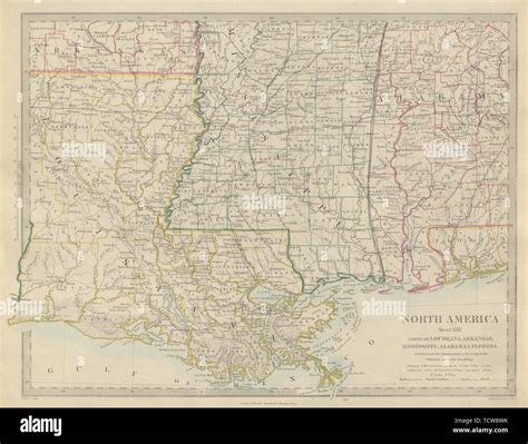 Us Gulf Coast Louisiana Mississippi Alabama Florida Panhandle Sduk 1874