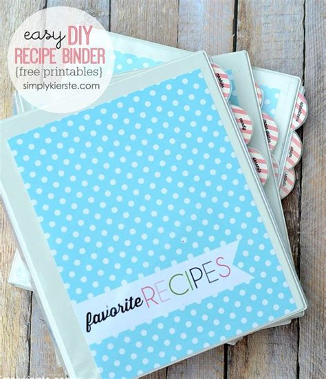 Diy Recipe Binder Free Printables Rezeptbuch