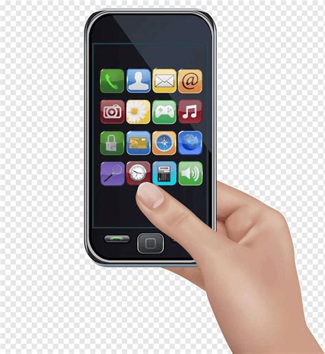 Touchscreen Smartphone Icon Smartphone Gadget Electronics Hand Png