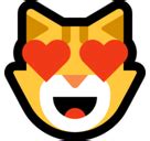 Free icons of smiling cat with heart eyes emoji in various ui design styles for web, mobile, and graphic design projects. Smiling Cat Face with Heart-Eyes Emoji Meaning, Pictures ...