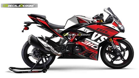 Tvs Apache Rr 310 Custom Decals Wrap Stickers Official Racing Kit