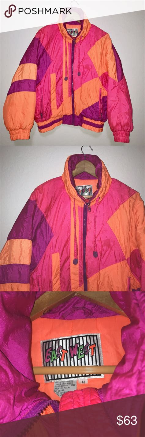 80s Neon 80s Neon Ski Jacket East West Good Condition Overall Remember