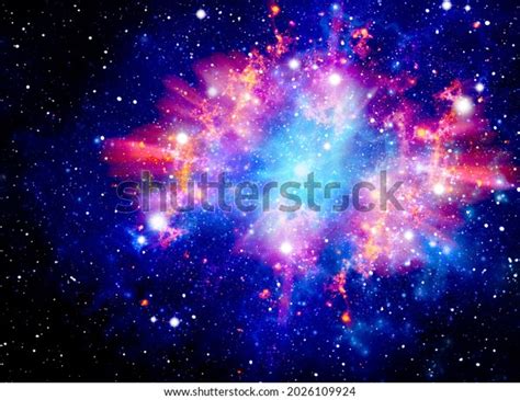 3d Rendering Stars Explode Galaxy Universe Stock Illustration