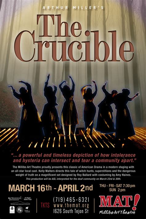 Last updated on august 15, 2019, by enotes editorial. The CRUCIBLE- March 16 - April 2 - breathtaking! - Millibo ...