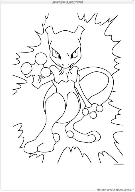 Crmla Desenho Do Pokemon Mewtwo