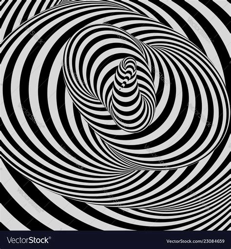 Black White Abstract Striped Background 3d Art Vector Image
