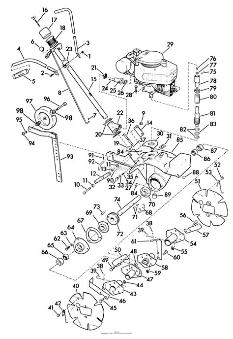 Craftsman Tiller Parts Diagram Wiring Diagram Info