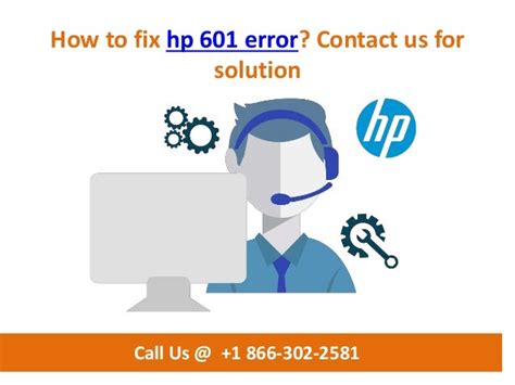 How To Fix Hp 601 Error Call Us 1 866 302 2581
