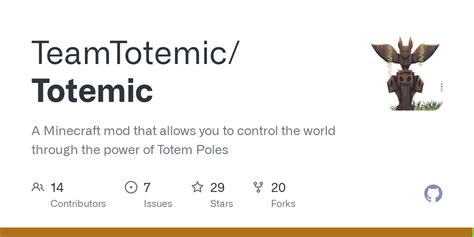Github Teamtotemictotemic A Minecraft Mod That Allows You To