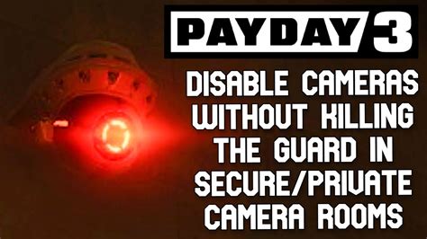 Disabling Cameras In Secure Private Areas Without Killing The Guard