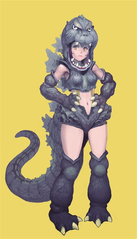 Godzilla Girl By Daiki Sato Fan Art 2d Cgsociety