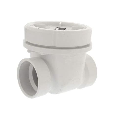 Jones Stephens 1 12 In Pvc Backwater Valve For Drainage Systems