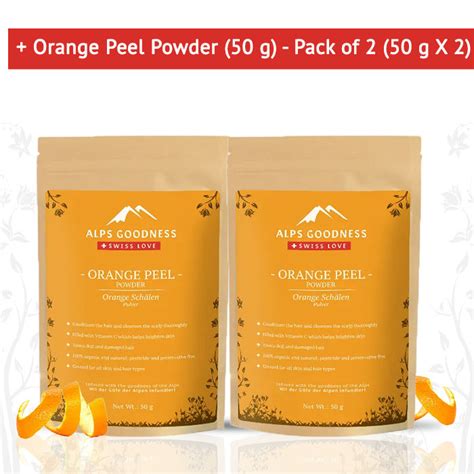 Alps Goodness Powder Orange Peel 50 G Pack Of 2 50 G X 2
