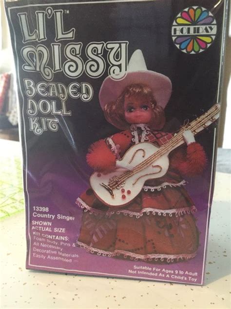 l il missy beaded doll kit country singer etsy dolls beaded country singers
