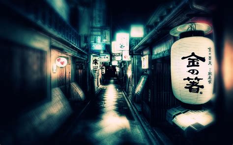 Dark Nights In Japan Japan Street Oriental Wallpaper City Wallpaper