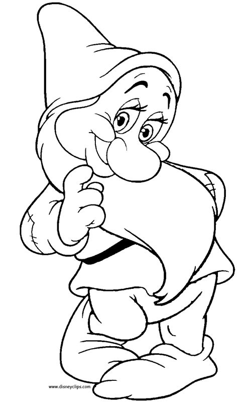 Originellement sneewittchen en bas allemand, équivalent à schneeweißchen en allemand moderne. Coloriage Blanche Neige et les Sept Nains #133926 (Films d ...