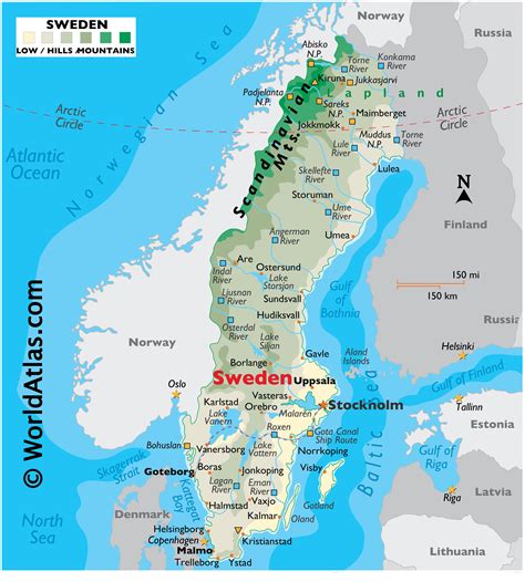 Geography Of Sweden Landforms World Atlas