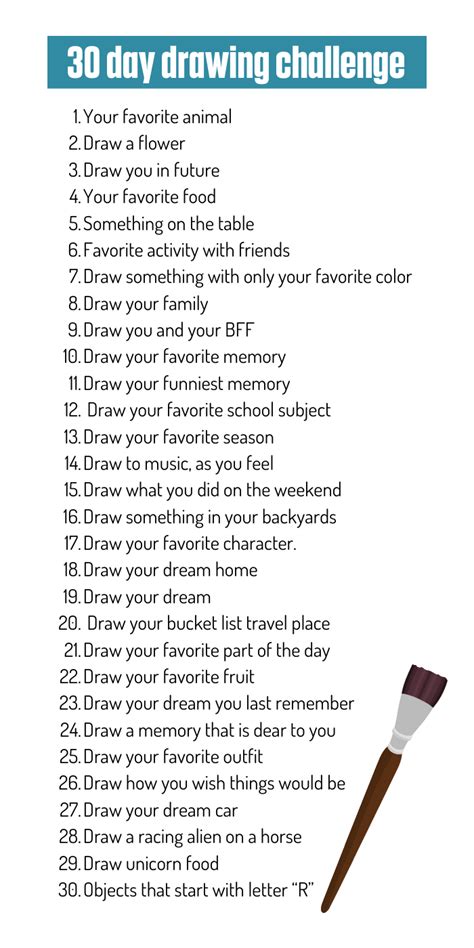 30 Drawing Ideas Simple To Do Drawing Challenge 30 Day Drawing